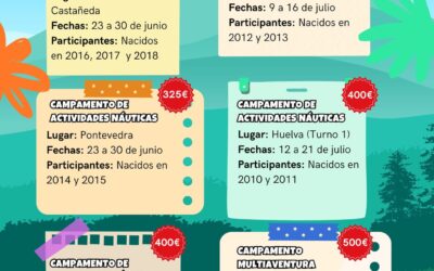 Abiertas las inscripciones para los campamentos de verano de la Diputación