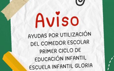Ayudas por utilización del comedor escolar en el Primer Ciclo de Educación Infantil de la Escuela Infantil de Carrascal de Barregas