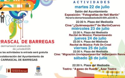 Carrascal de Barregas celebra a partir del próximo martes una semana cultural con cine, teatro, música y exposiciones